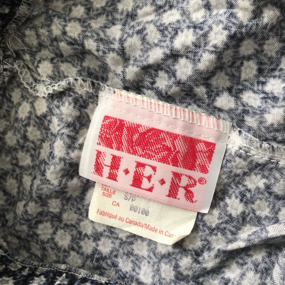 Vintage H•E•R Printed 100% Rayon Pants | Size S - Picture 4 of 5